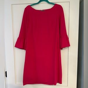 Elegant Pink Dress with Bell Sleeves